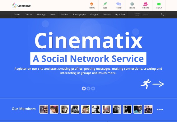 Cinematix-BuddyPress-bbPRess-Theme